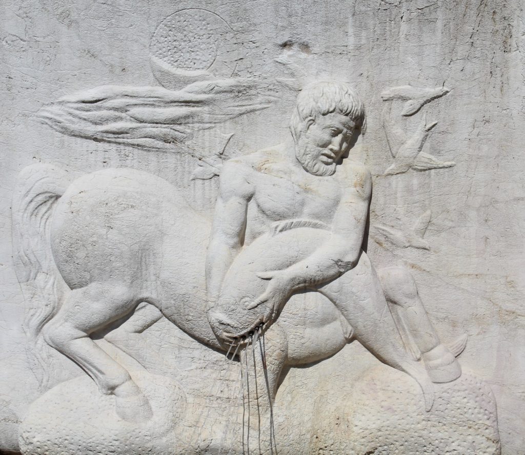 Donna e uomo Sagittario, mitologia